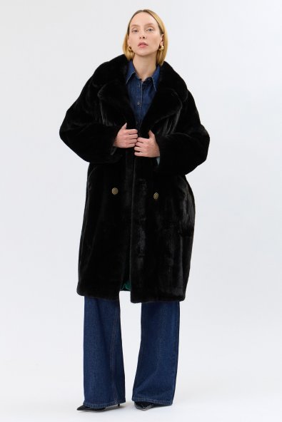 Шуба из меха норки oversize NR02